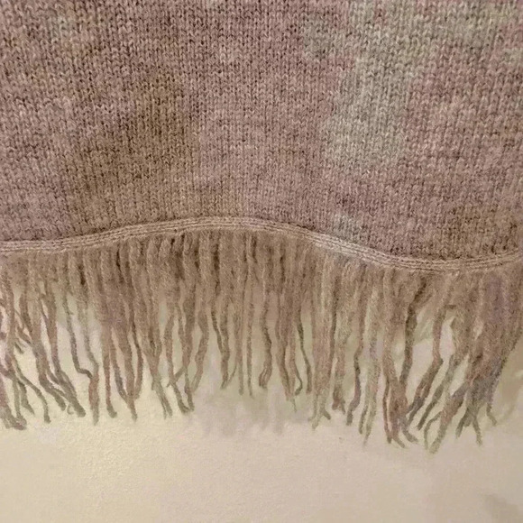 Lucky Brand Cashmere Blend Fringe‎ Poncho Size XS - Picture 6 of 6